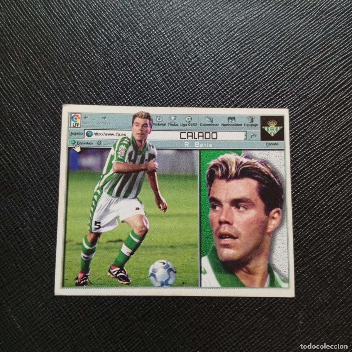Cromos de f&uacute;tbol: CALADO REAL BETIS ESTE 2001 2002 CROMO FUTBOL 01 02 LIGA - SIN PEGAR - A216 PG442 FICHAJE 22