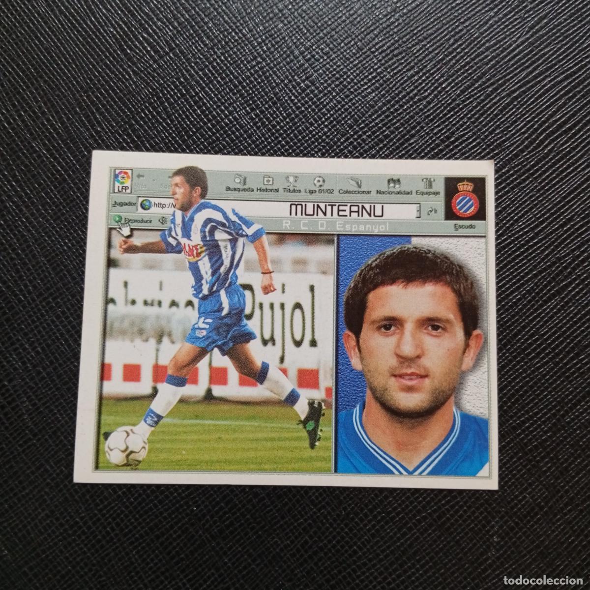 Cromos de f&uacute;tbol: MUNTEANU ESPA&Ntilde;OL ESTE 2001 2002 CROMO FUTBOL 01 02 LIGA - SIN PEGAR - A216 PG442 FICHAJE 24