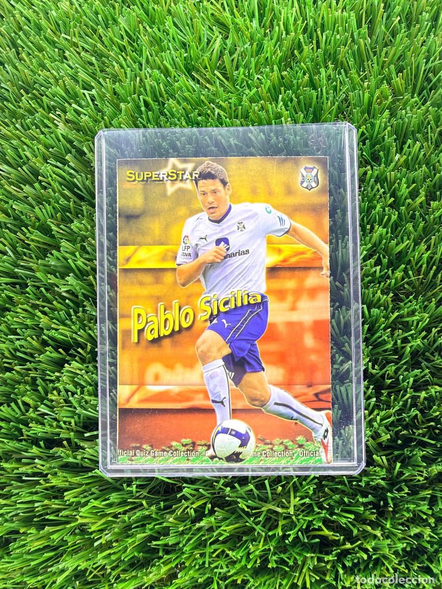 Cromos de f&uacute;tbol: N&ordm; 536 Pablo Sicilia Superstar CD Tenerife Mundicromo Fichas de La Liga 09 10