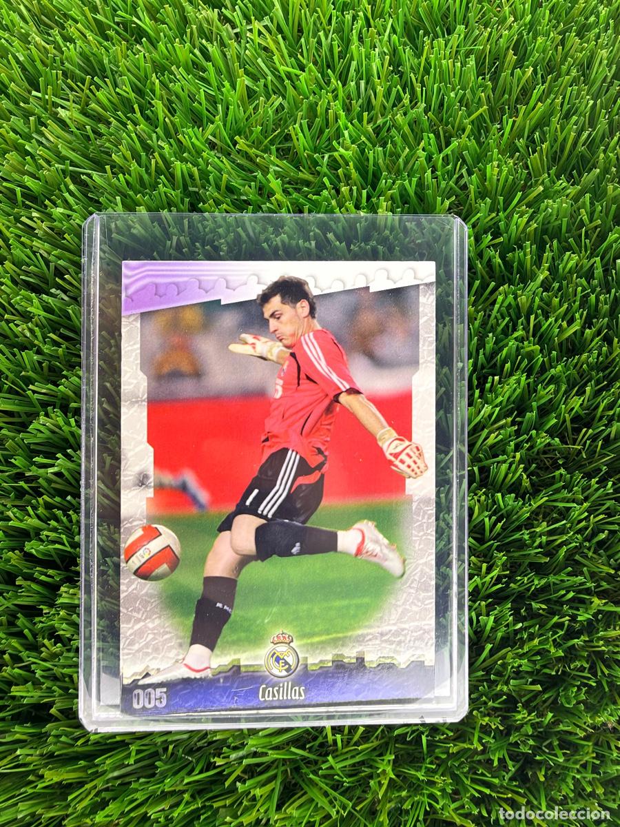 Cromos de f&uacute;tbol: N&ordm; 5 Casillas Real Madrid CF Mundicromo Fichas de La Liga 08 09