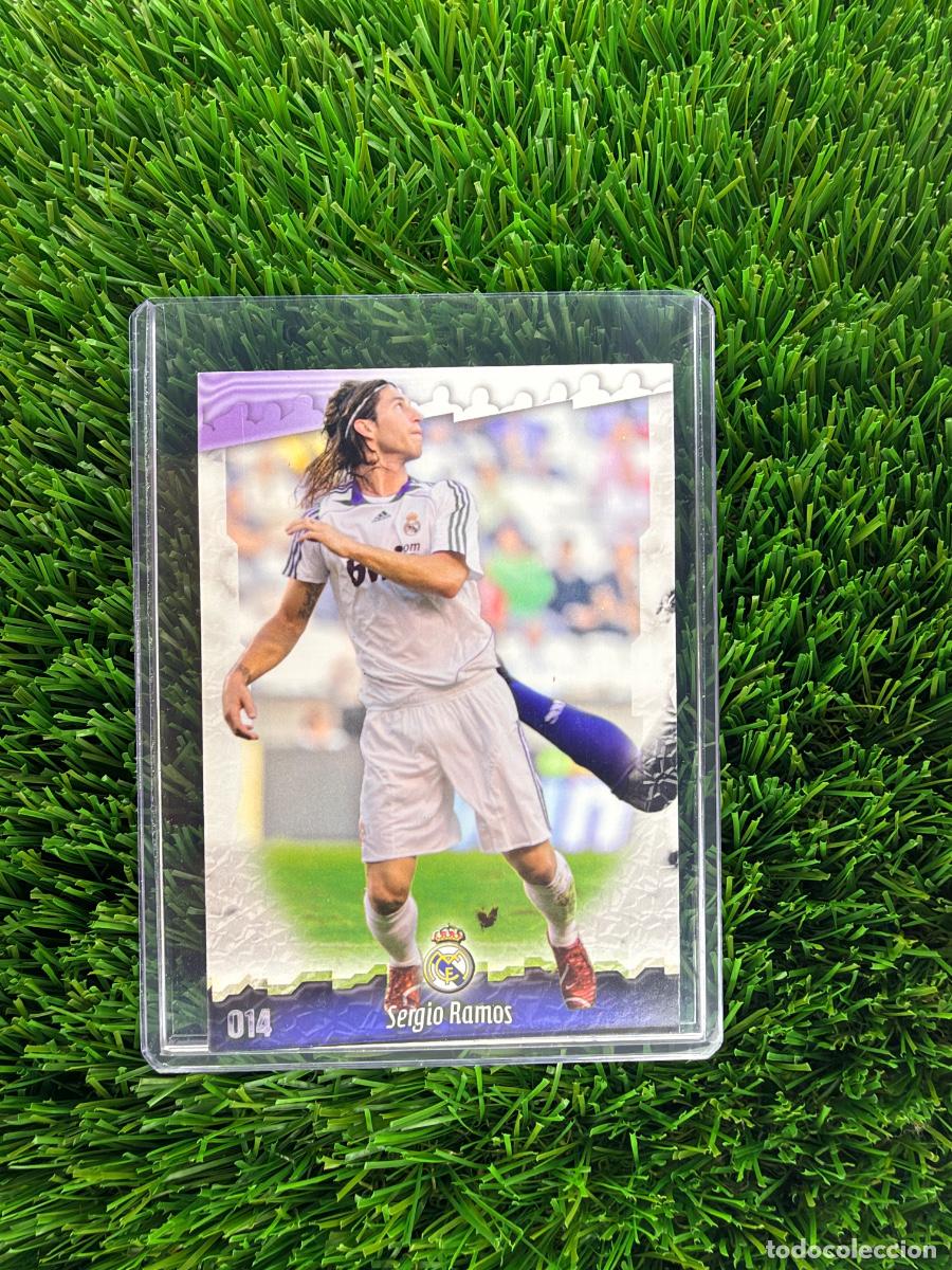 Cromos de f&uacute;tbol: N&ordm; 14 Sergio Ramos Real Madrid CF Mundicromo Fichas de La Liga 08 09