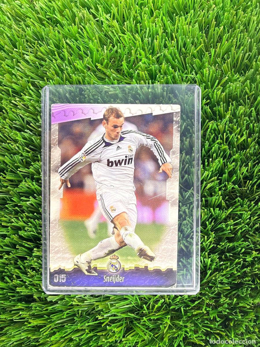 Cromos de f&uacute;tbol: N&ordm; 15 Sneijder Real Madrid CF Mundicromo Fichas de La Liga 08 09