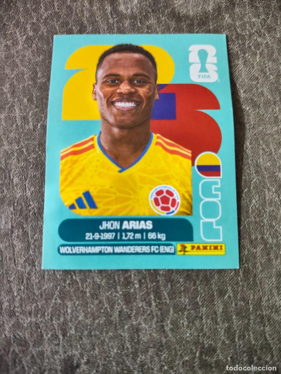 Cromos de f&uacute;tbol: Cromo COL17 JHON ARIAS COLOMBIA. Colecci&oacute;n FIFA WORLD CUP 2026 PANINI Nuevo