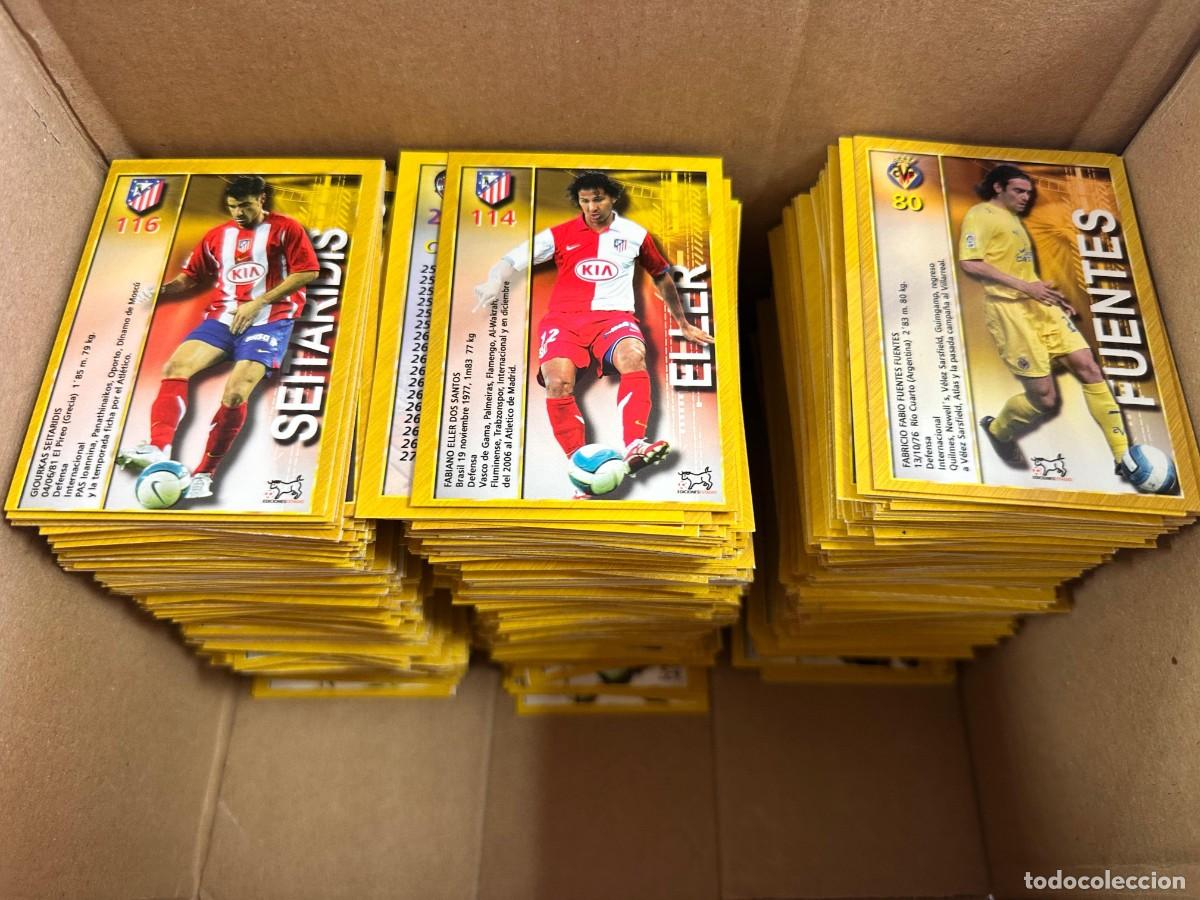 Cromos de f&uacute;tbol: Caja 3 kg Aprox Mundicromo Ediciones Estadio 2007 Primera Edicion No FC Barcelona ni Real Madrid