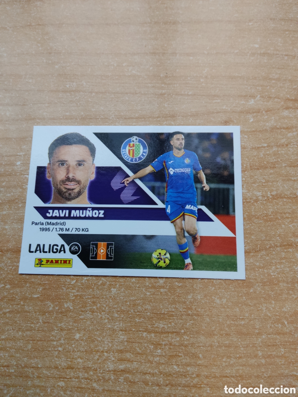 Cromos de f&uacute;tbol: 12 JAVI MU&Ntilde;OZ GETAFE LIGA ESTE 2026 2027