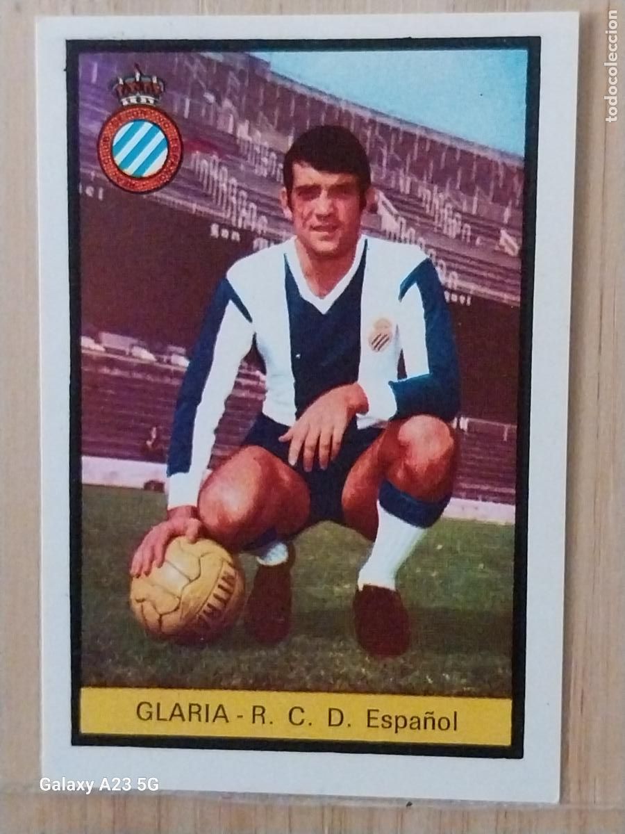 Cromos de f&uacute;tbol: GLARIA R C D ESPA&Ntilde;OL ED FHER LIGA 1972 72 73 CROMO RECUPERADO VENTANILLA PUNTAS PERFECTAS BE