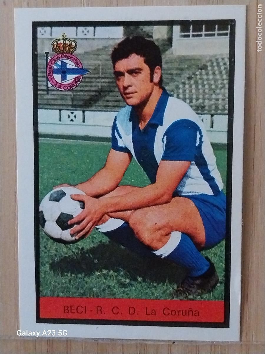 Cromos de f&uacute;tbol: BECI DEPORTIVO CORU&Ntilde;A ED FHER LIGA 1972 72 73 CROMO RECUPERADO VENTANILLA PUNTAS PERFECTAS BE