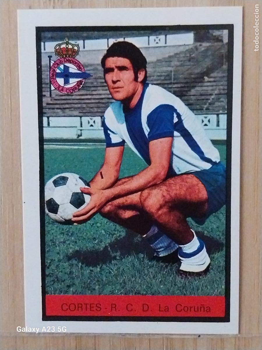 Cromos de f&uacute;tbol: CORTES DEPORTIVO CORU&Ntilde;A ED FHER LIGA 1972 72 73 CROMO RECUPERADO VENTANILLA PUNTAS PERFECTAS BE