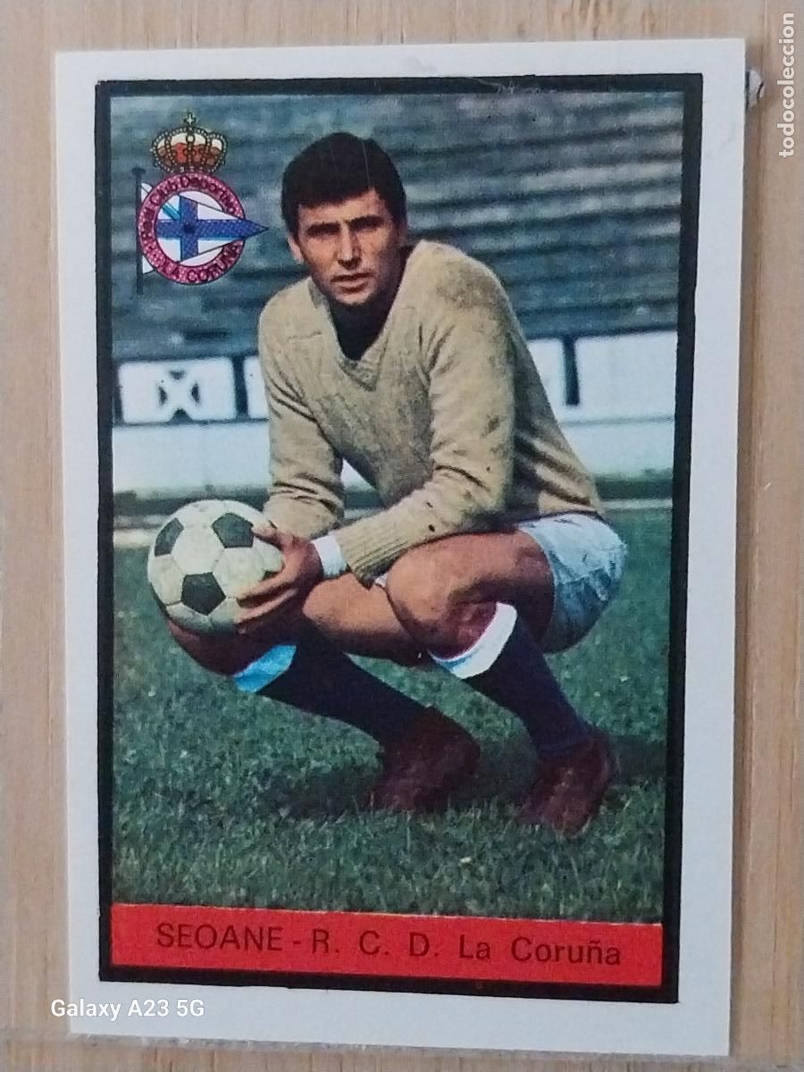 Cromos de f&uacute;tbol: SEOANE DEPORTIVO CORU&Ntilde;A ED FHER LIGA 1972 72 73 CROMO RECUPERADO VENTANILLA PUNTAS PERFECTAS BE
