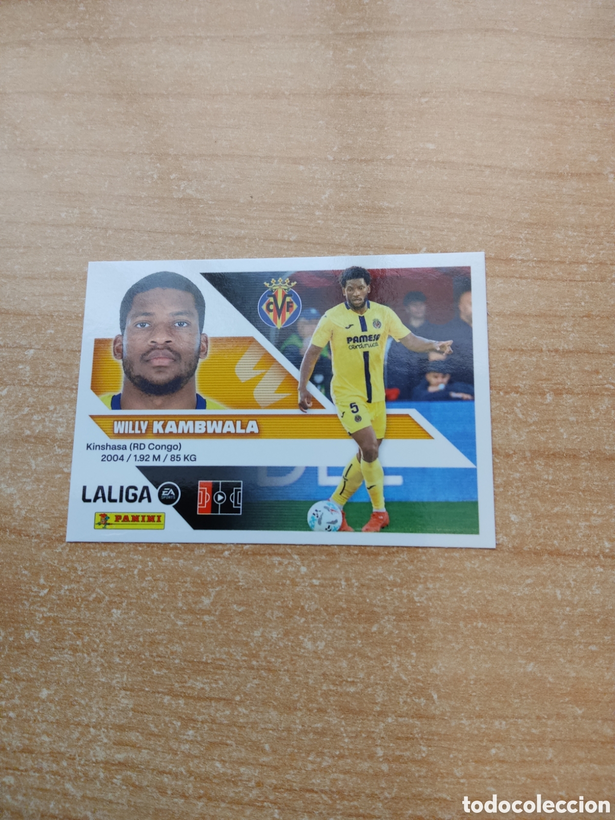 Cromos de f&uacute;tbol: 8 A KAMBWALA VILLARREAL LIGA ESTE 2026 2027