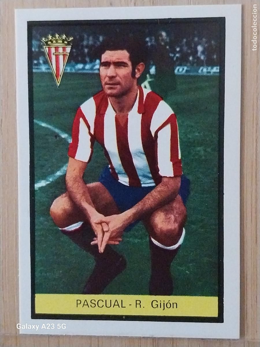 Cromos de f&uacute;tbol: PASCUAL SPORTING GIJON ED FHER LIGA 1972 72 73 CROMO RECUPERADO VENTANILLA PUNTAS PERFECTAS BE