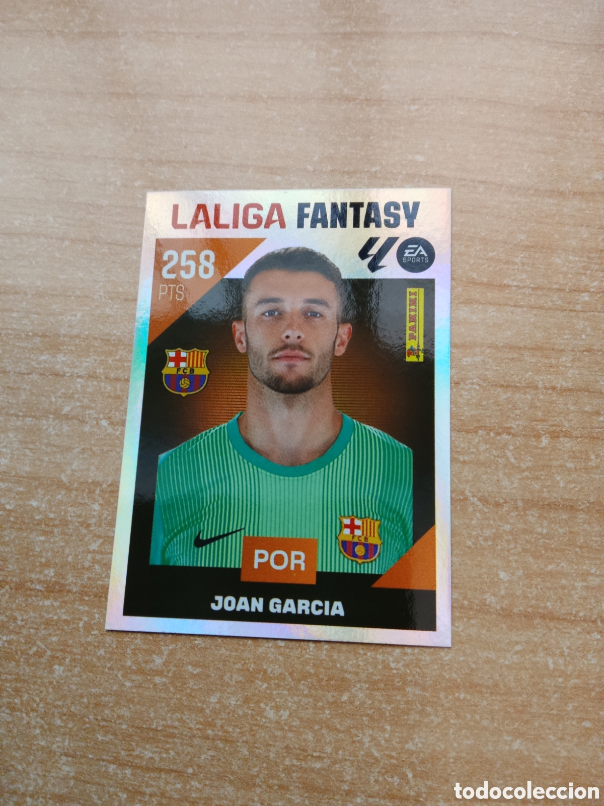 Cromos de f&uacute;tbol: 2 JOAN GARCIA BARCELONA LA LIGA FANTASY LIGA ESTE 2026 2027