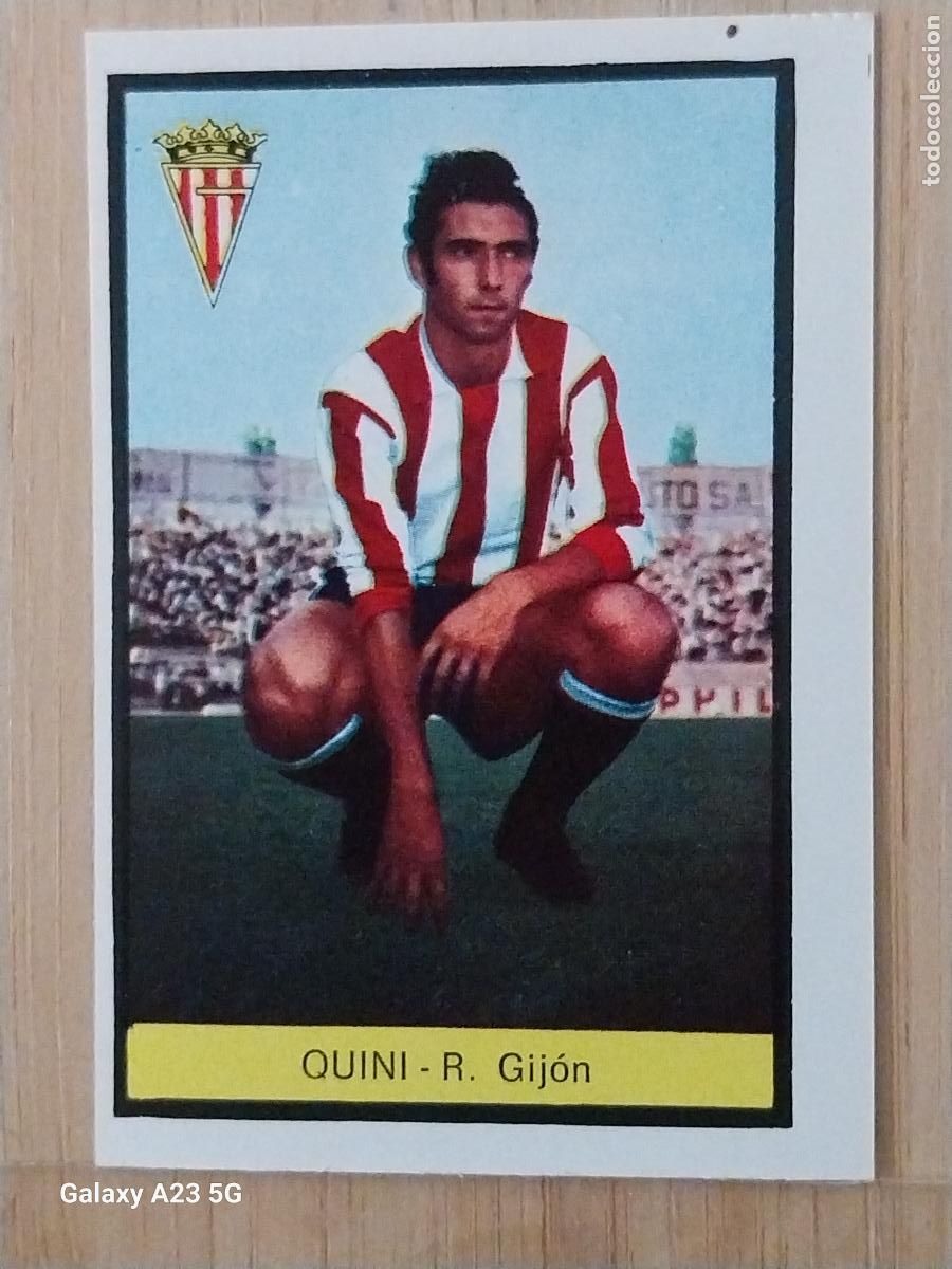 Cromos de f&uacute;tbol: QUINI SPORTING GIJON ED FHER LIGA 1972 72 73 CROMO RECUPERADO VENTANILLA PUNTAS PERFECTAS BE