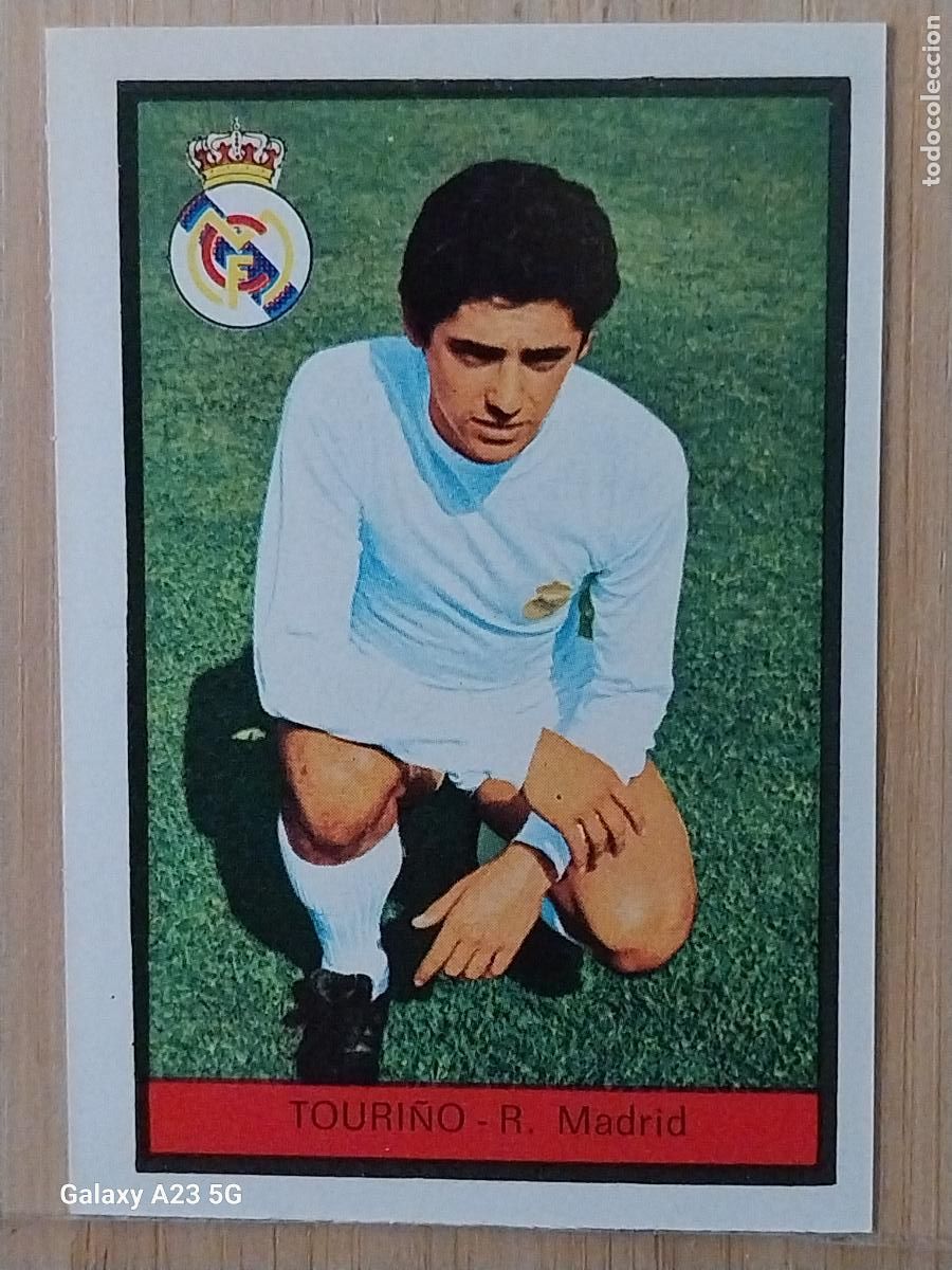 Cromos de f&uacute;tbol: TOURI&Ntilde;O REAL MADRID ED FHER LIGA 1972 72 73 CROMO RECUPERADO VENTANILLA PUNTAS PERFECTAS BE