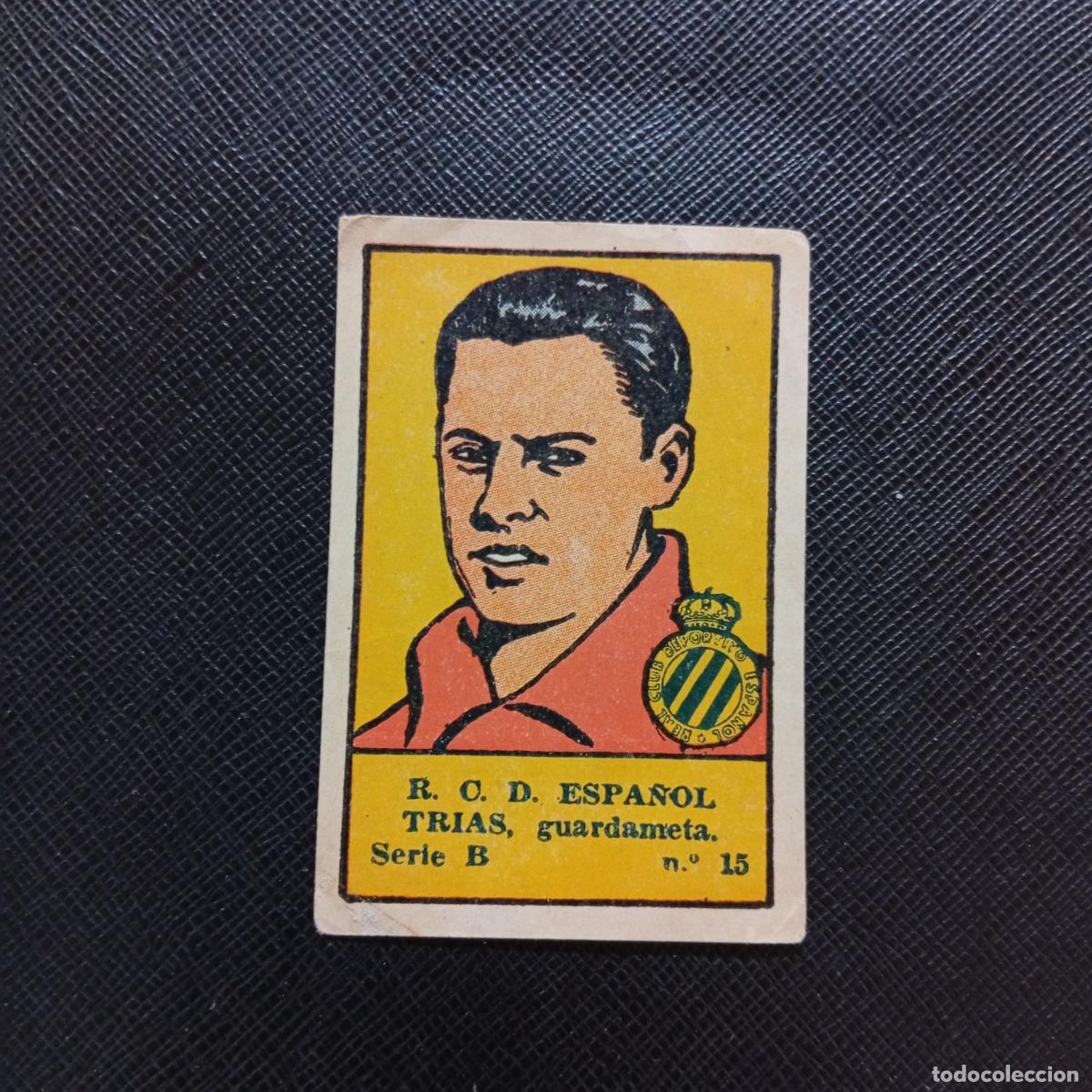 Football Stickers: 15 TRIAS ESPA&Ntilde;OL VALENCIANA 1941 1942 CROMO 41 42 FUTBOL - SIN PEGAR - A182 PG100