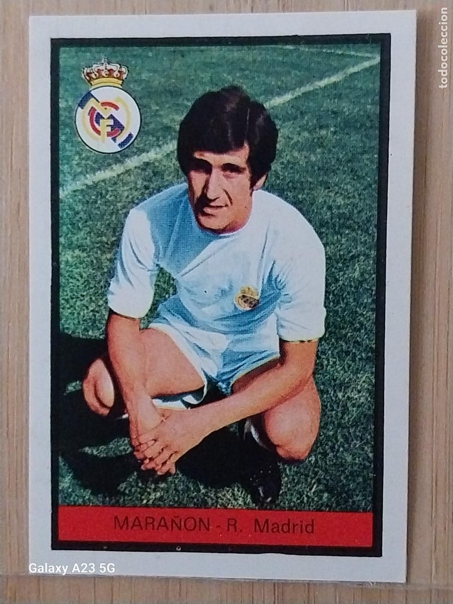 Football Stickers: MARA&Ntilde;ON REAL MADRID ED FHER LIGA 1972 72 73 CROMO RECUPERADO VENTANILLA PUNTAS PERFECTAS BE