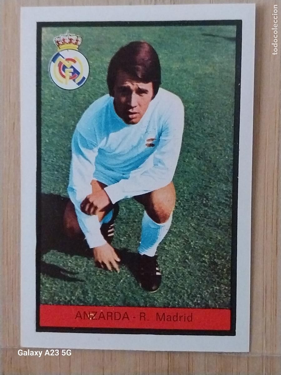 Football Stickers: ANZARDA REAL MADRID ED FHER LIGA 1972 72 73 CROMO RECUPERADO VENTANILLA PUNTAS PERFECTAS BE