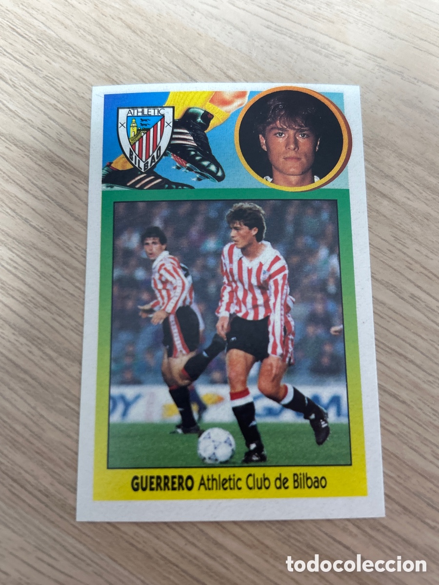 Football Stickers: GUERRERO ATHLETIC CLUB DE BILBAO ADHESIVO LIGA ESTE 1993 1994 93 94 NUNCA PEGADO SIN PEGAR