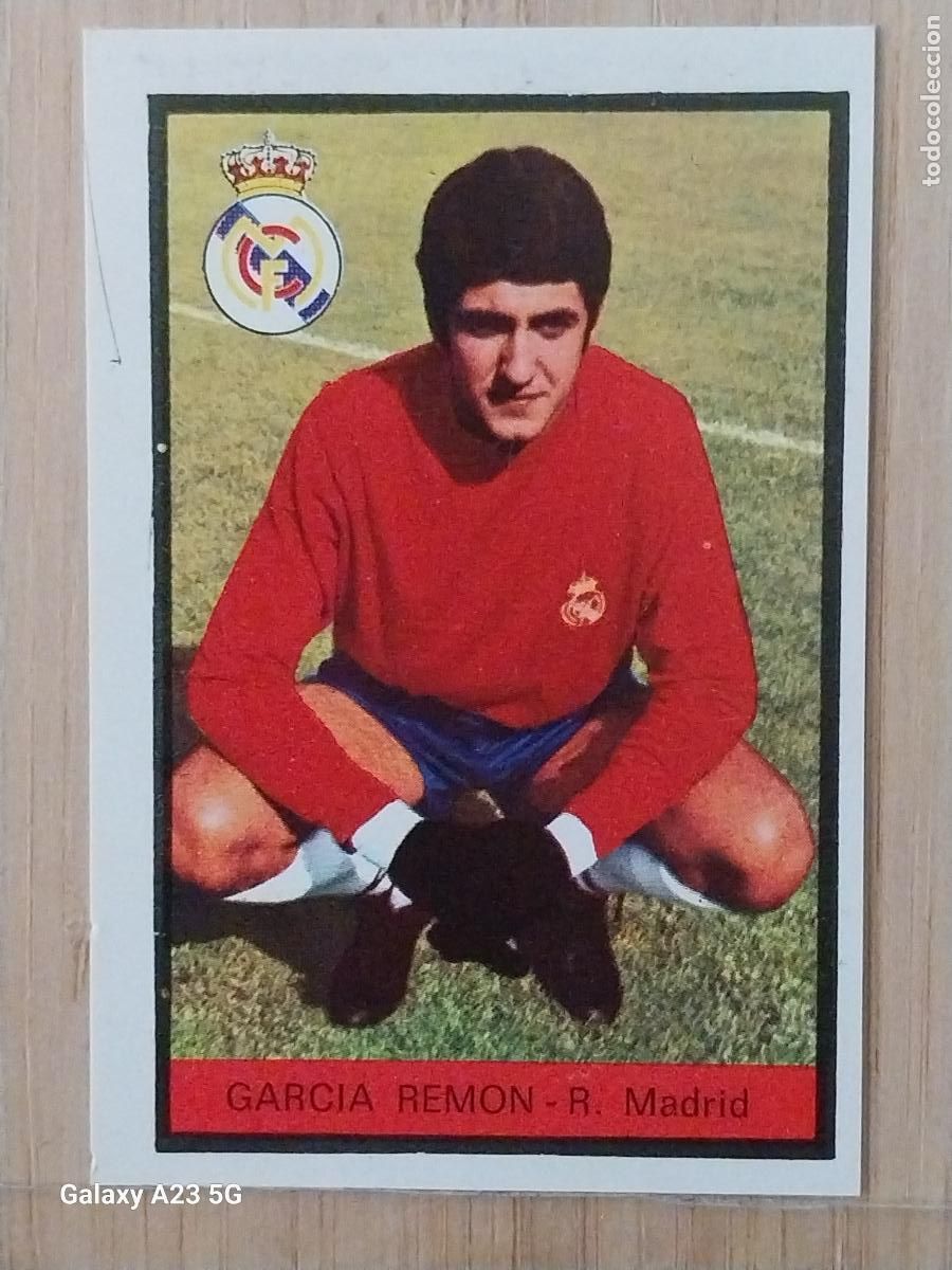 Football Stickers: GARCIA REMON REAL MADRID ED FHER LIGA 1972 72 73 CROMO RECUPERADO VENTANILLA PUNTAS PERFECTAS BE