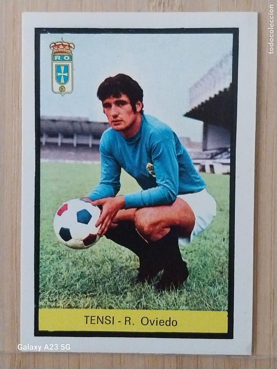 Cromos de f&uacute;tbol: TENSI OVIEDO ED FHER LIGA 1972 72 73 CROMO RECUPERADO VENTANILLA PUNTAS PERFECTAS BE