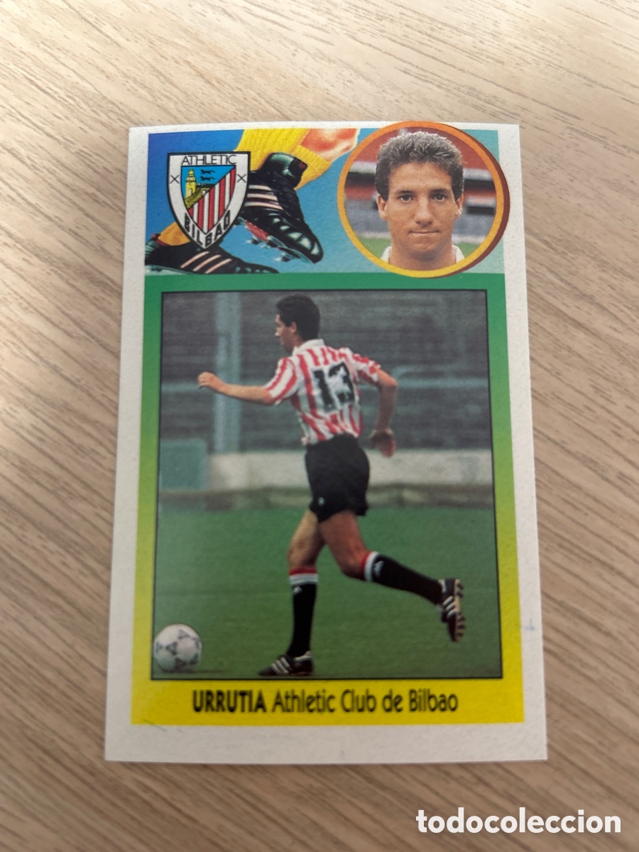 Football Stickers: URRUTIA ATHLETIC CLUB DE BILBAO ADHESIVO LIGA ESTE 1993 1994 93 94 NUNCA PEGADO SIN PEGAR