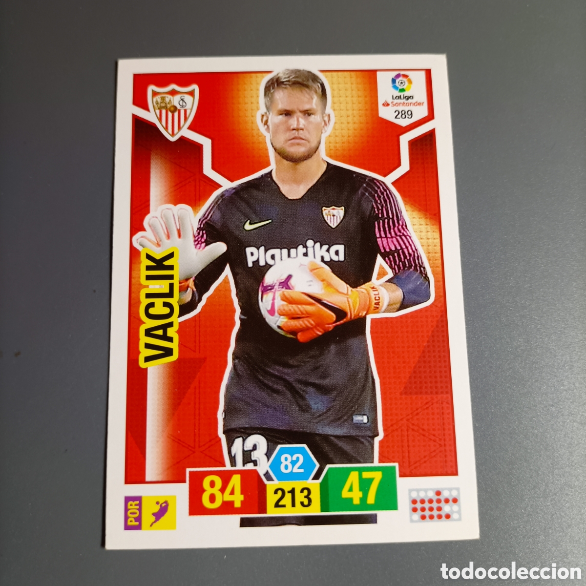 Cromos de f&uacute;tbol: ADRENALYN .LIGA 2018-2019 (SEVILLA) №289 VACLIK