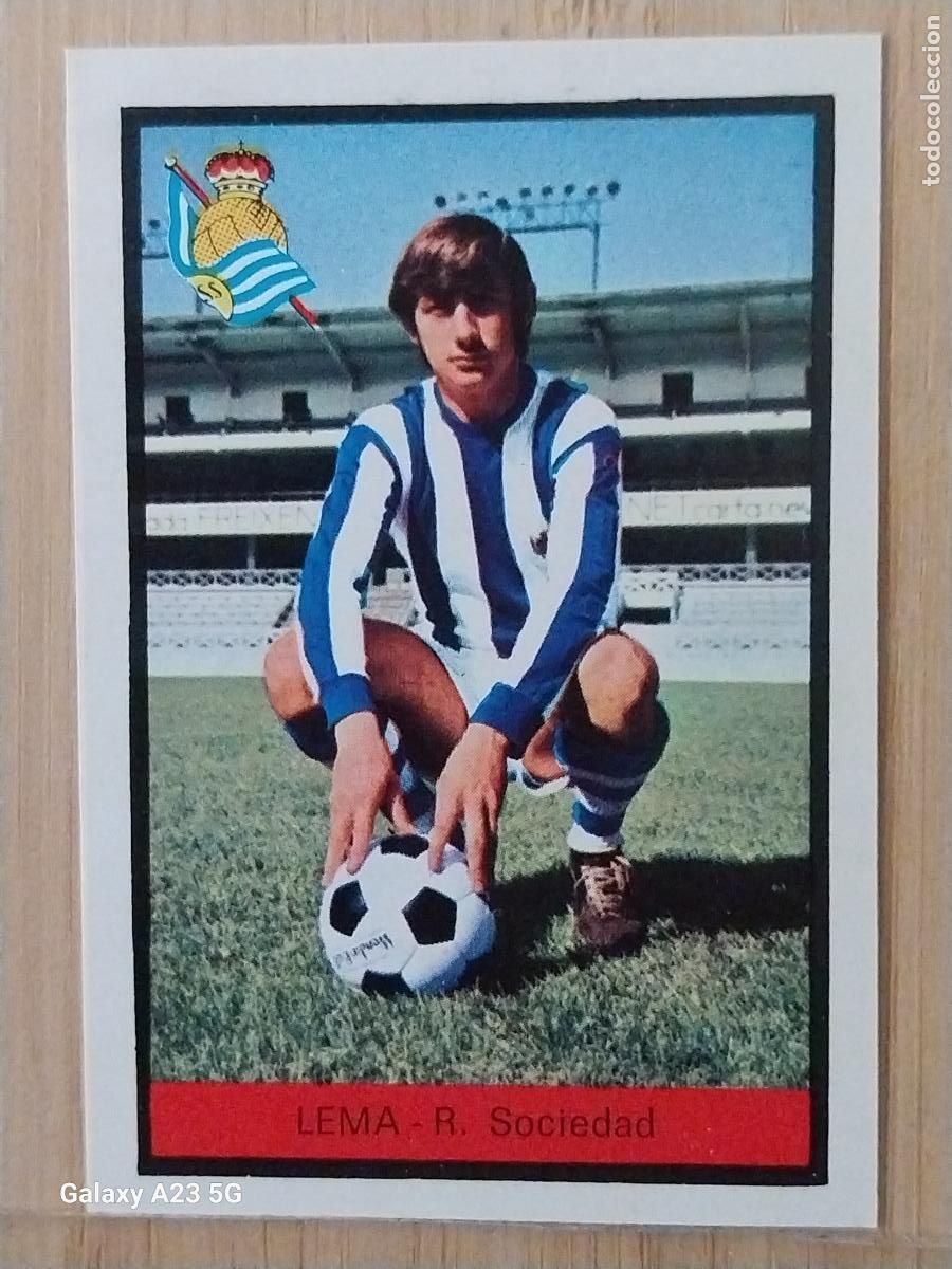 Cromos de f&uacute;tbol: LEMA REAL SOCIEDAD ED FHER LIGA 1972 72 73 CROMO RECUPERADO VENTANILLA PUNTAS PERFECTAS BE