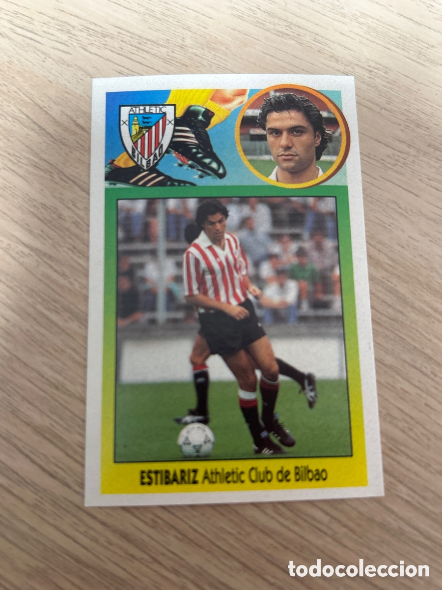 Cromos de f&uacute;tbol: ESTIBARIZ ATHLETIC CLUB DE BILBAO ADHESIVO LIGA ESTE 1993 1994 93 94 NUNCA PEGADO SIN PEGAR