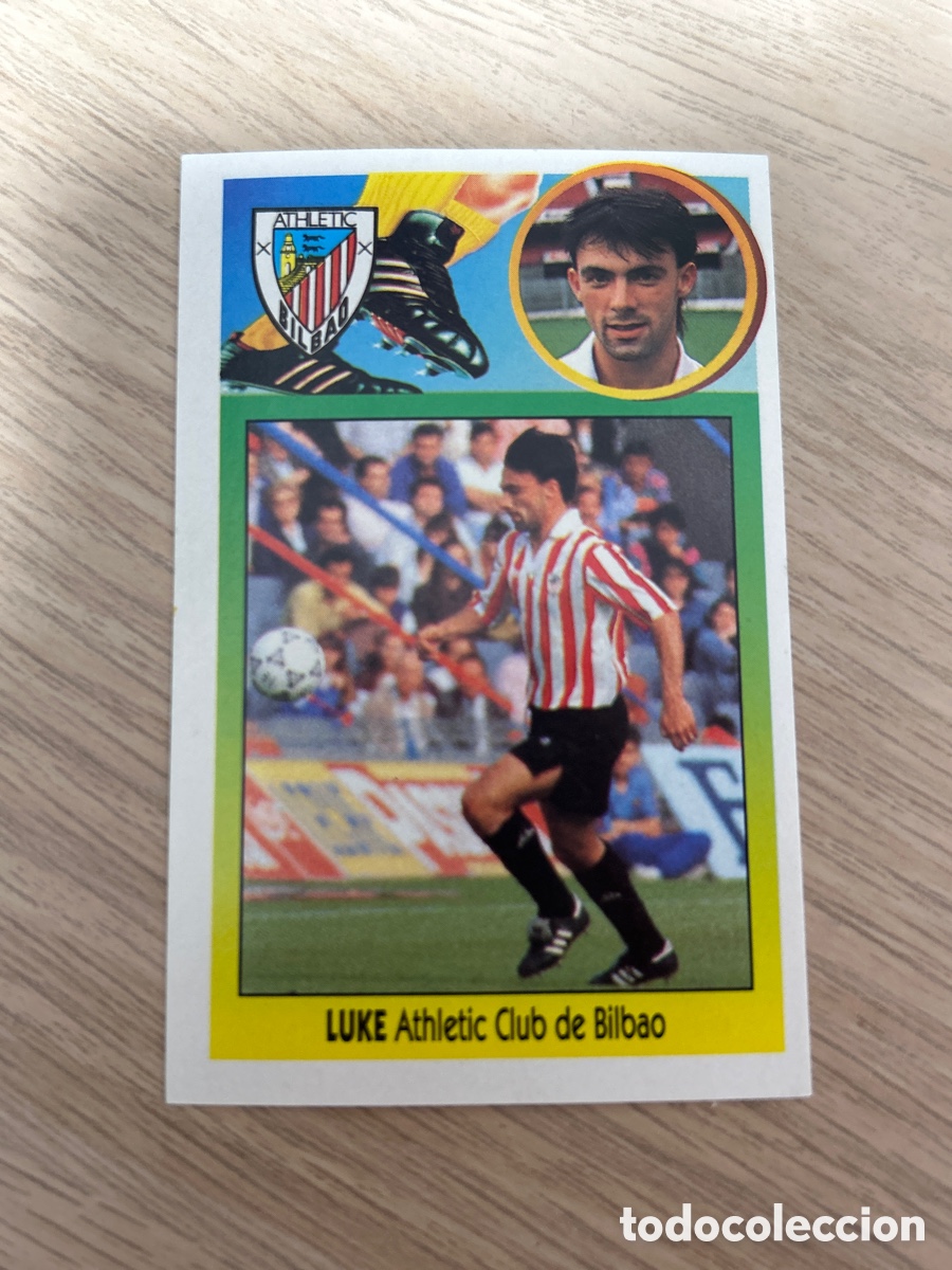 Cromos de f&uacute;tbol: LUKE ATHLETIC CLUB DE BILBAO ADHESIVO LIGA ESTE 1993 1994 93 94 NUNCA PEGADO SIN PEGAR