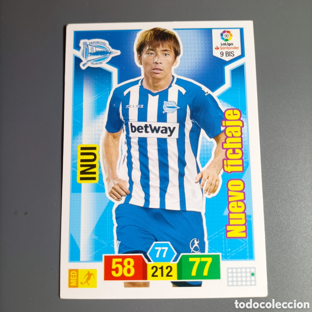 Figurine di Calcio: ADRENALYN .LIGA 2018-2019 (ALAV&Eacute;S) №9 BIS. INUI /. NUEVO FICHAJE