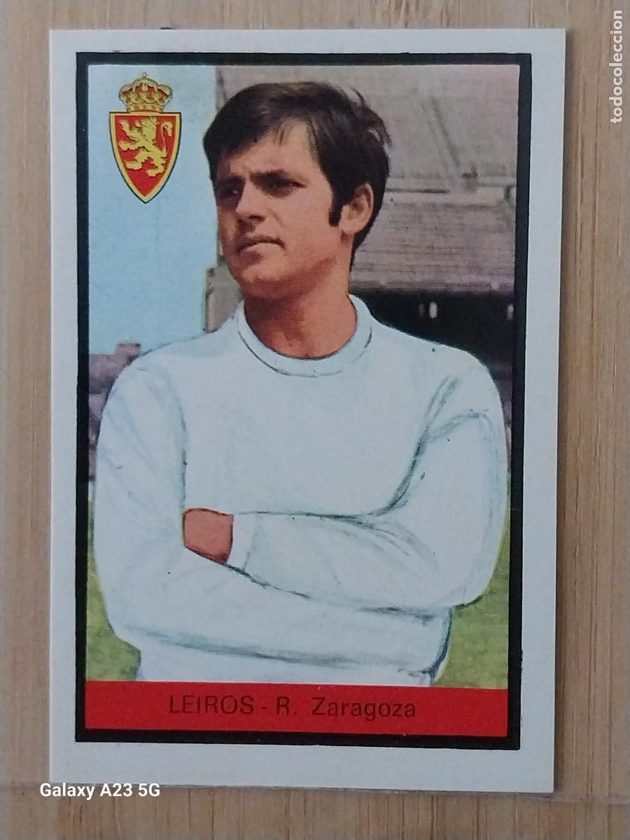 Figurine di Calcio: LEIROS ZARAGOZA ED FHER LIGA 1972 72 73 CROMO RECUPERADO VENTANILLA PUNTAS PERFECTAS BE