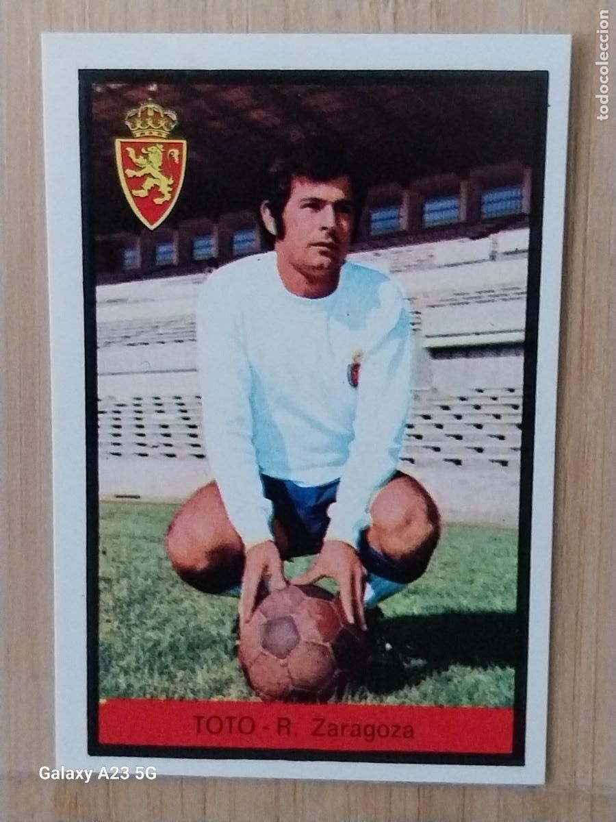 Figurine di Calcio: TOTO ZARAGOZA ED FHER LIGA 1972 72 73 CROMO RECUPERADO VENTANILLA PUNTAS PERFECTAS BE