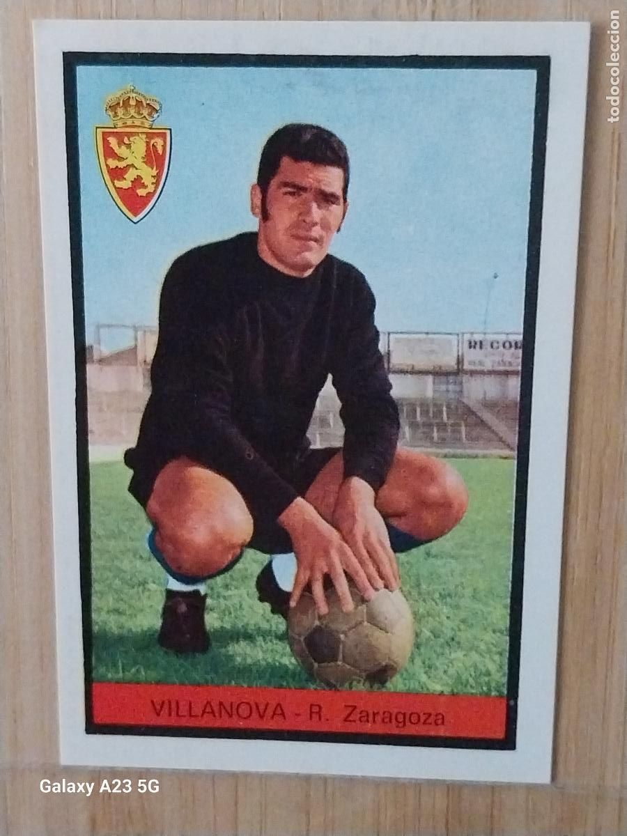 Figurine di Calcio: VILLANOVA ZARAGOZA ED FHER LIGA 1972 72 73 CROMO RECUPERADO VENTANILLA PUNTAS PERFECTAS BE