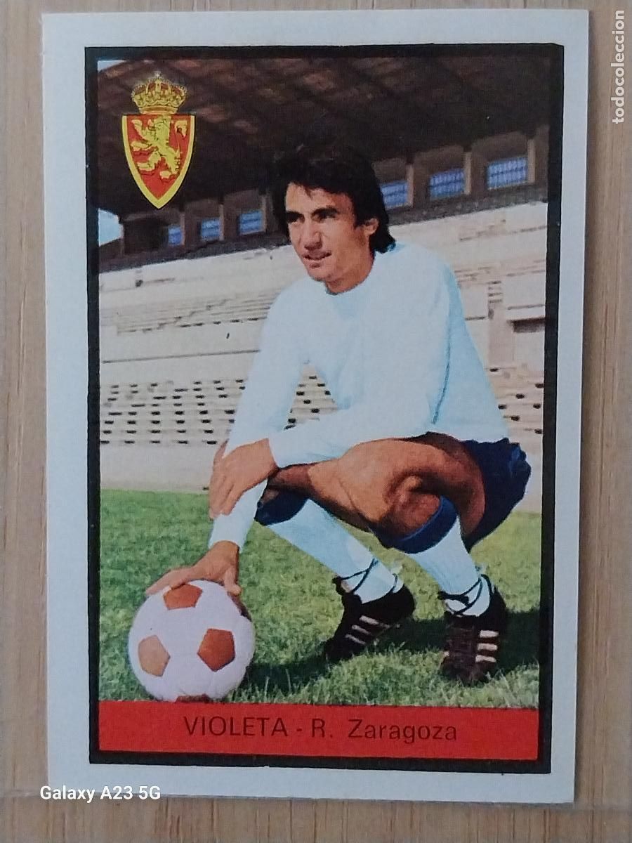 Figurine di Calcio: VIOLETA ZARAGOZA ED FHER LIGA 1972 72 73 CROMO RECUPERADO VENTANILLA PUNTAS PERFECTAS BE