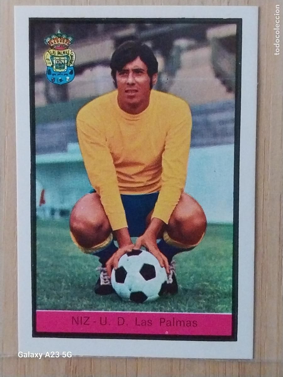 Figurine di Calcio: NIZ LAS PALMAS ED FHER LIGA 1972 72 73 CROMO RECUPERADO VENTANILLA PUNTAS PERFECTAS BE