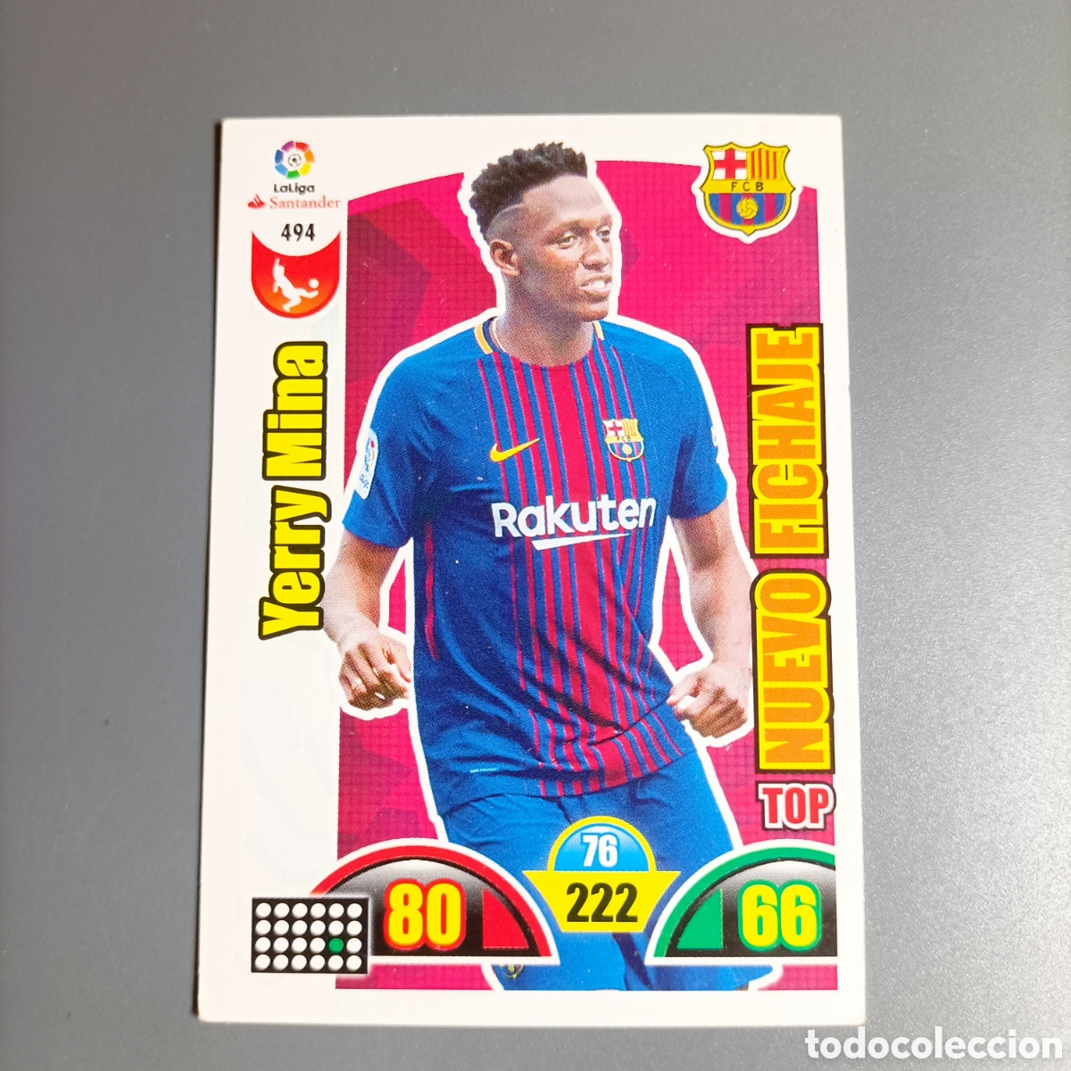 Figurine di Calcio: ADRENALYN .LIGA 2017-2018 (FC BARCELONA) №484 YERRY MINA / TOP NUEVO FICHAJE