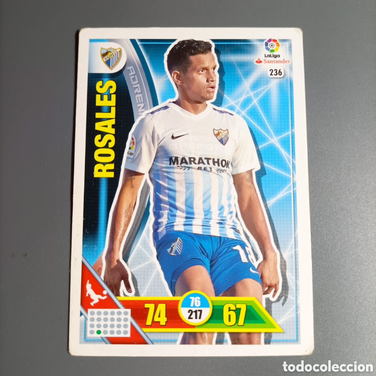Cromos de f&uacute;tbol: ADRENALYN .LIGA 2016-2017 (M&Aacute;LAGA) №236 ROSALES
