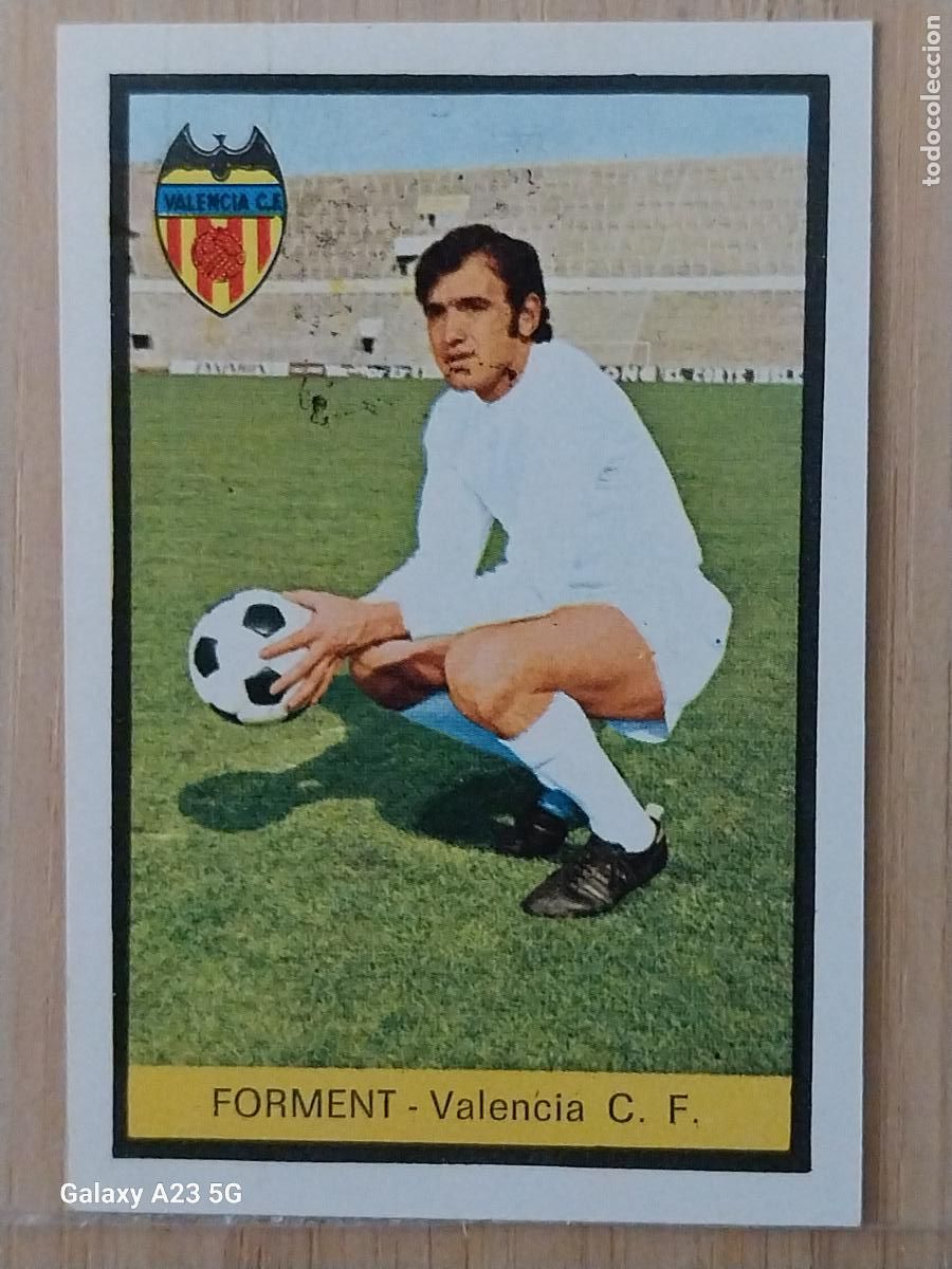 Football Stickers: FORMENT VALENCIA ED FHER LIGA 1972 72 73 CROMO RECUPERADO VENTANILLA PUNTAS PERFECTAS BE