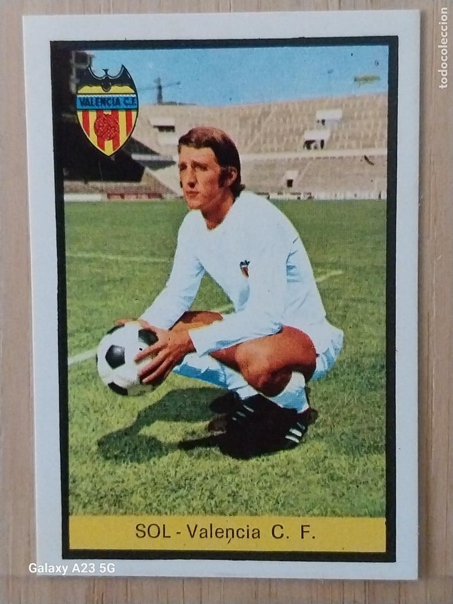Football Stickers: SOL VALENCIA ED FHER LIGA 1972 72 73 CROMO RECUPERADO VENTANILLA PUNTAS PERFECTAS BE