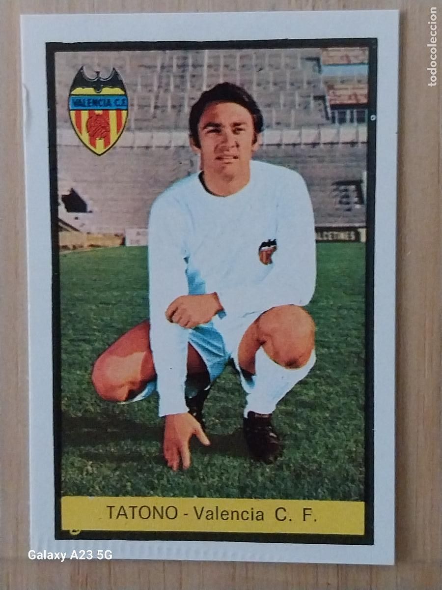 Football Stickers: TATONO VALENCIA ED FHER LIGA 1972 72 73 CROMO RECUPERADO VENTANILLA PUNTAS PERFECTAS BE