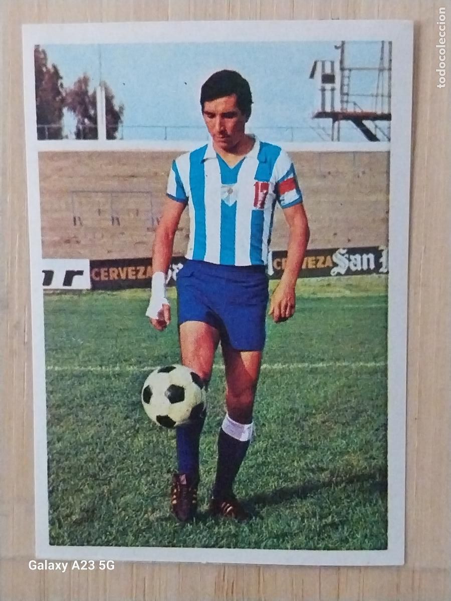 Cromos de f&uacute;tbol: MONREAL MALAGA ED FHER LIGA 1975 75 76 CROMO RECUPERADO VENTANILLA