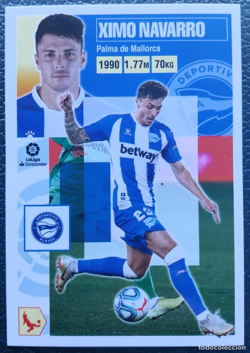 Cromos de f&uacute;tbol: 4 XIMO NAVARRO DEPORTIVO ALAVES CROMOS ALBUM EDICIONES ESTE 2020 2021 20 21