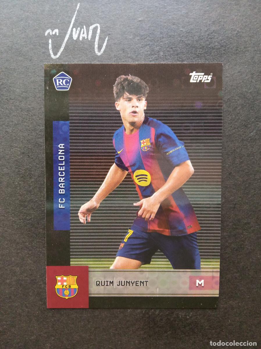 Fu&szlig;ball-Sticker: N&ordm; 8 PARALELA HALO ROOKIE QUIM JUNYENT BARCELONA ⚽ TOPPS &reg; TEAM SET BAR&Ccedil;A 2025 2026 25 26 NUEVO