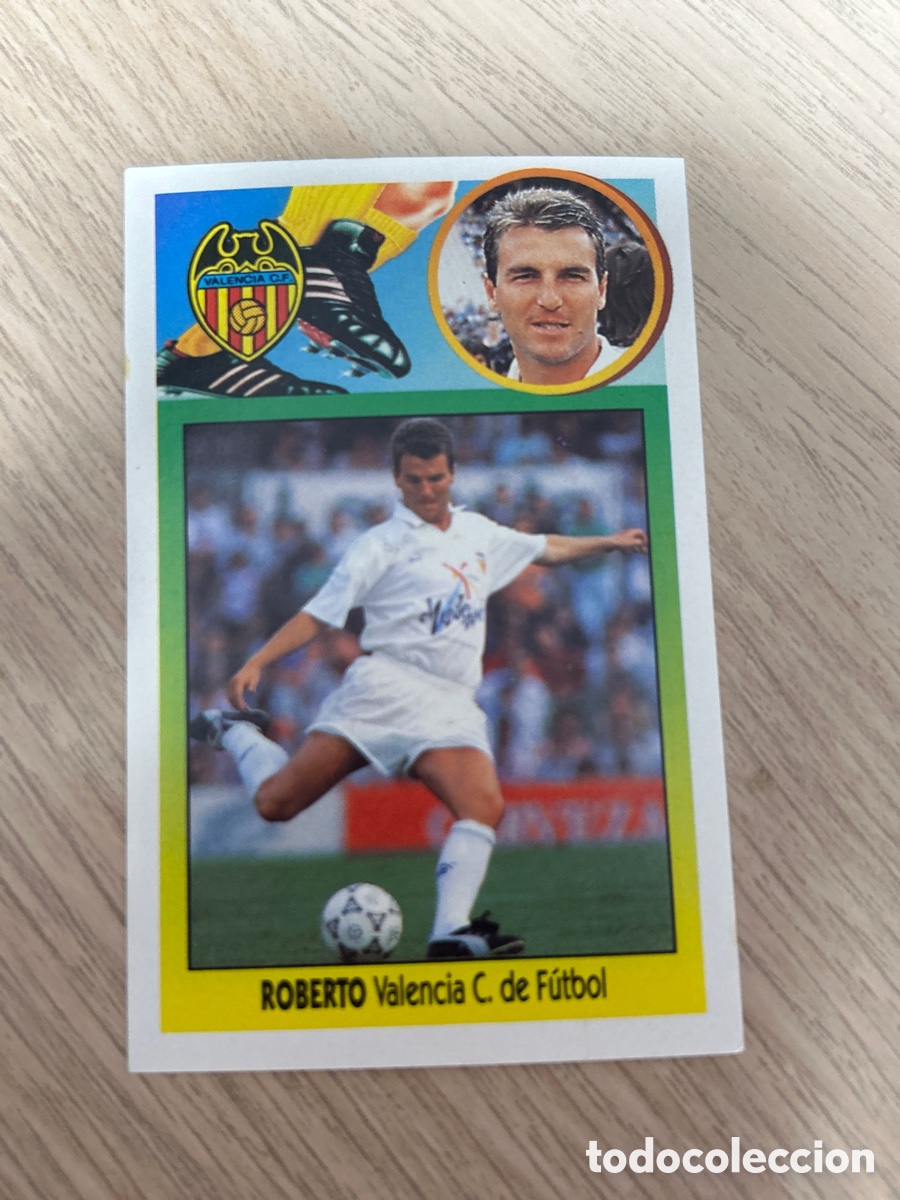 Figurine di Calcio: ROBERTO VALENCIA ADHESIVO LIGA ESTE 1993 1994 93 94 NUNCA PEGADO SIN PEGAR