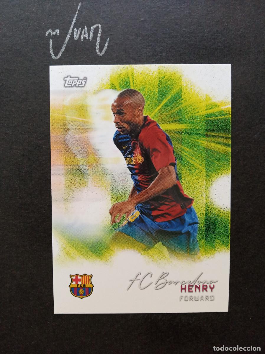 Cromos de f&uacute;tbol: N&ordm; 30 PITCH PURSUITS THIERRY HENRY BARCELONA FRANCIA ⚽ TOPPS &reg; TEAM SET BAR&Ccedil;A 2025 2026 25 26 NUEVO