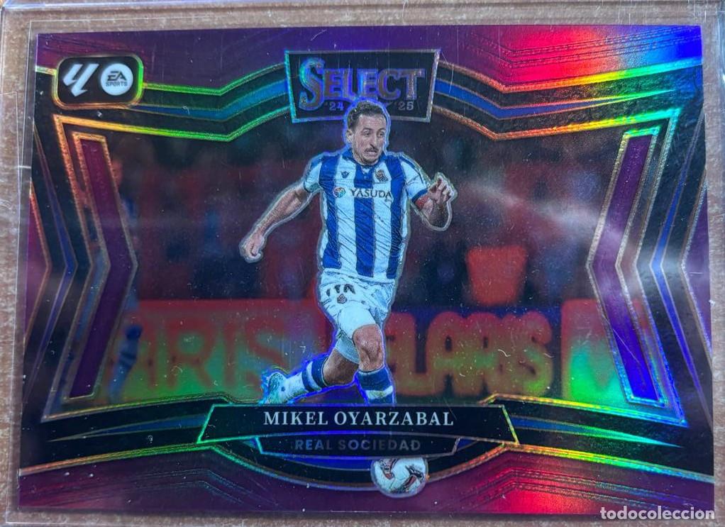 Fu&szlig;ball-Sticker: PANINI SELECT LA LIGA SOCCER 2024-2025 24 25 MIKEL OYARZABAL (REAL SOCIEDAD) NUMERADA /99