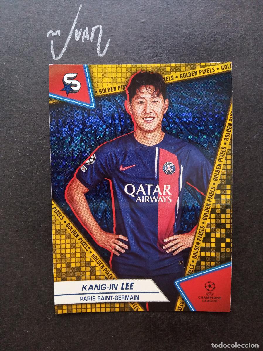 Cromos de f&uacute;tbol: GOLDEN PIXELS KANG IN LEE PARIS SAINT GERMAIN ATLETICO MADRID 26 27 ⚽ TOPPS &reg; SUPERSTARS 2023 2024
