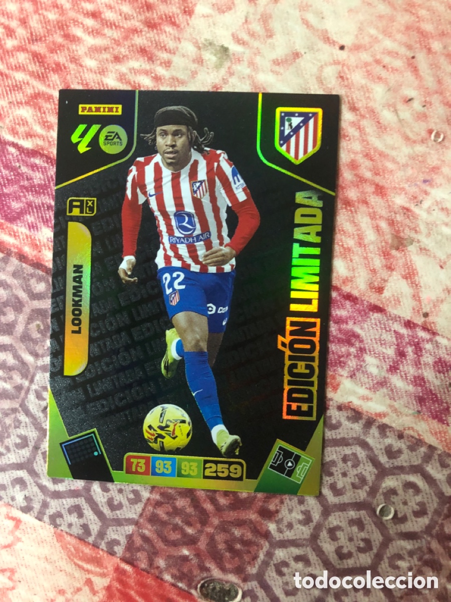 Cromos de f&uacute;tbol: LOOKMAN, AT.MADRID EDICI&Oacute;N LIMITADA ADRENALYN 2025 2026