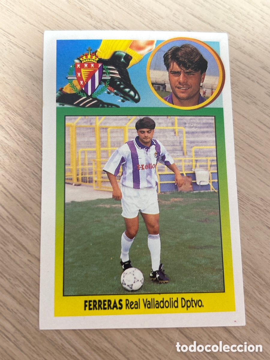 Cromos de f&uacute;tbol: FERRERAS COLOCA VALLADOLID ADHESIVO LIGA ESTE 1993 1994 93 94 NUNCA PEGADO SIN PEGAR