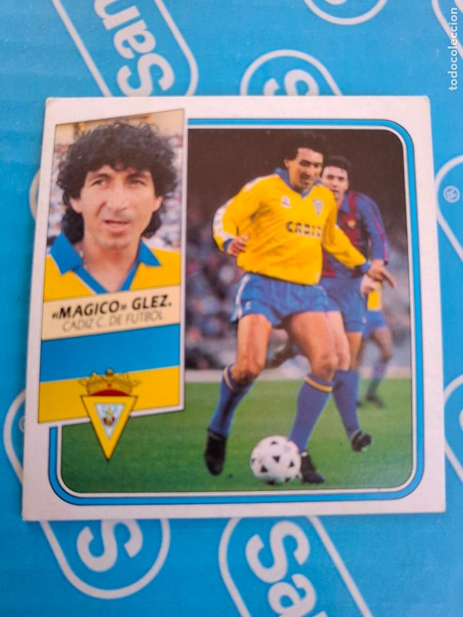 Cromos de f&uacute;tbol: ESTE 1989 1990 89 90 - M&Aacute;GICO GONZ&Aacute;LEZ - C&Aacute;DIZ ( NUNCA PEGADO )